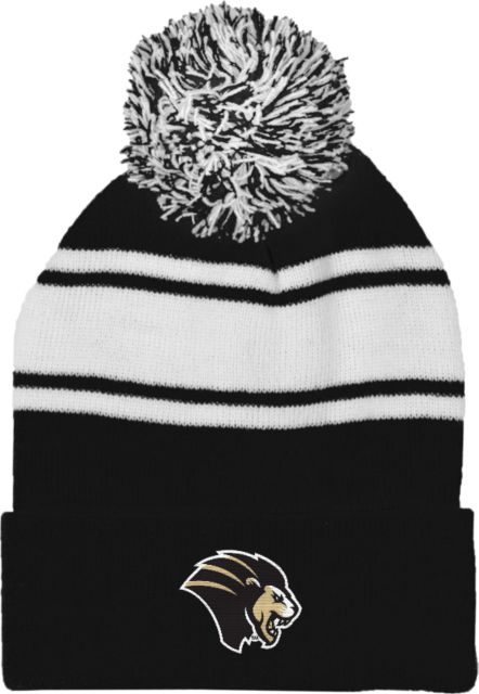 Purdue Northwest Two Tone Knit Pom Beanie w/Cuff Mascot Head - ONLINE ONLY