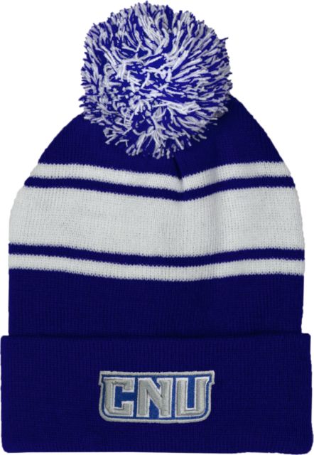 Christopher Newport Two Tone Knit Pom Beanie w/Cuff CNU - ONLINE ONLY