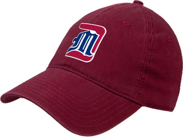 Detroit Mercy Unstructured Adjustable Low Profile Hat Detroit Mercy Athletic Monogram - ONLINE ONLY
