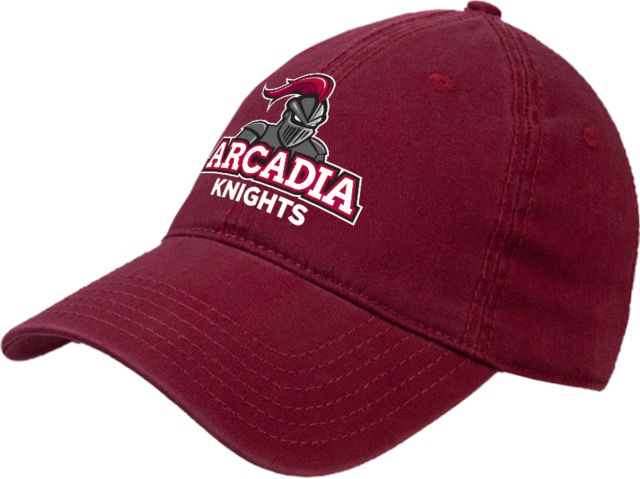 Arcadia Cardinal Unstructured Adjustable Low Profile Hat Arcadia Knights Stacked - ONLINE ONLY
