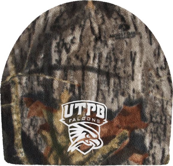 UT Permian Basin Mossy Oak Camo Fleece Beanie Official Logo - ONLINE ONLY