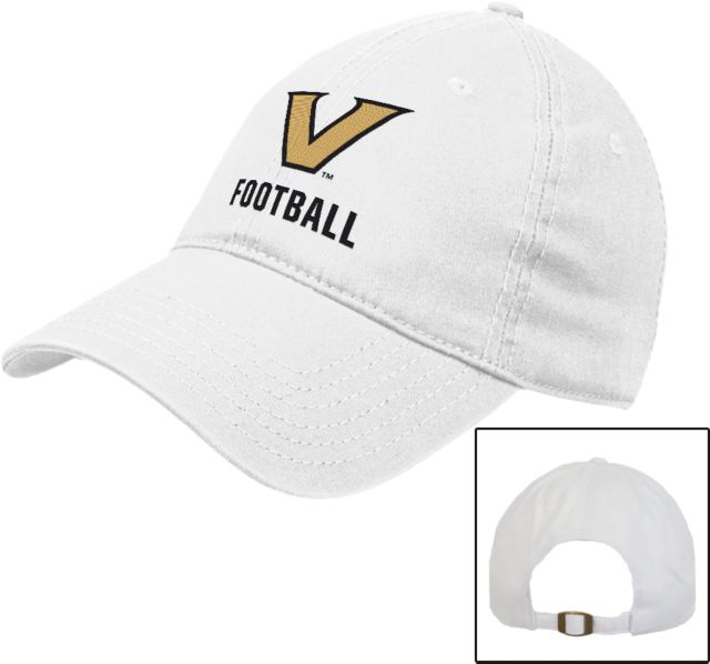 Vanderbilt Unstructured Adjustable Low Profile Hat V Football - ONLINE ONLY