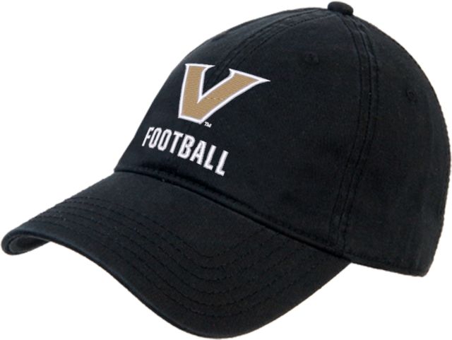 Vanderbilt Unstructured Adjustable Low Profile Hat V Football - ONLINE ONLY