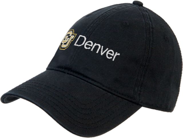 Colorado Denver Unstructured Adjustable Low Profile Hat CU Denver