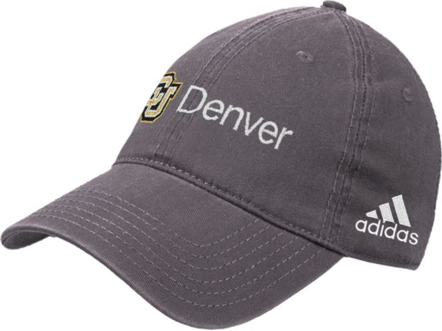 Colorado Denver Adidas Onix Adjustable Washed Slouch CU Denver
