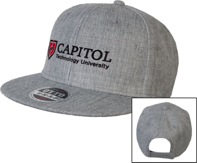 Capitol Technology Wool Blend Flat Bill Snapback Hat Primary Mark - ONLINE ONLY
