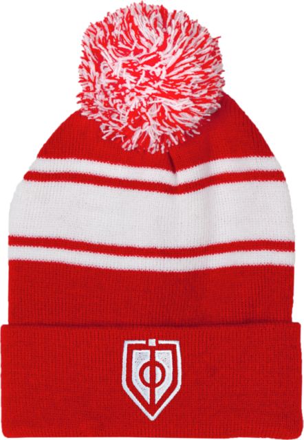 Capitol Technology Two Tone Knit Pom Beanie w/Cuff Shield - ONLINE ONLY