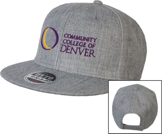 CC Denver Wool Blend Flat Bill Snapback Hat Primary Mark
