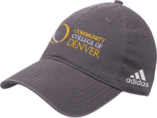 CC Denver Adidas Onix Adjustable Washed Slouch Primary Mark