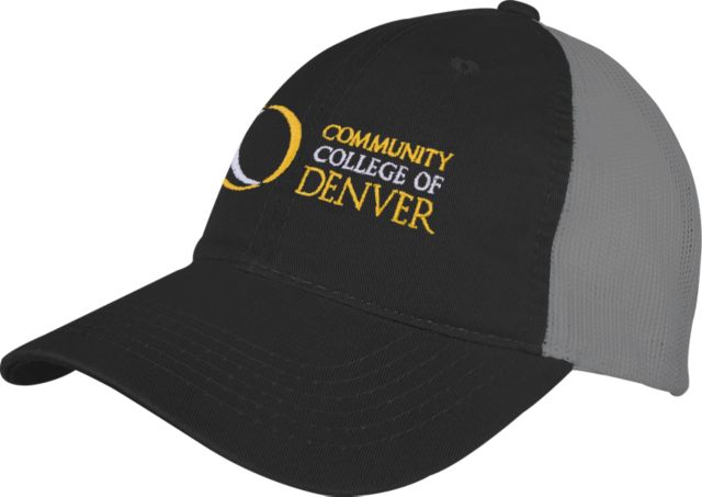 CC Denver Black/Charcoal Mesh Back Unstructured Low Profile Hat Primary Mark