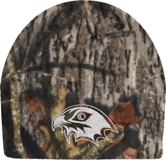 CC Denver Mossy Oak Camo Fleece Beanie CityHawks Head