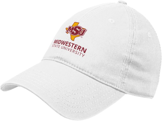 Midwestern State Unstructured Adjustable Low Profile Hat MSU Institutional Stacked - ONLINE ONLY