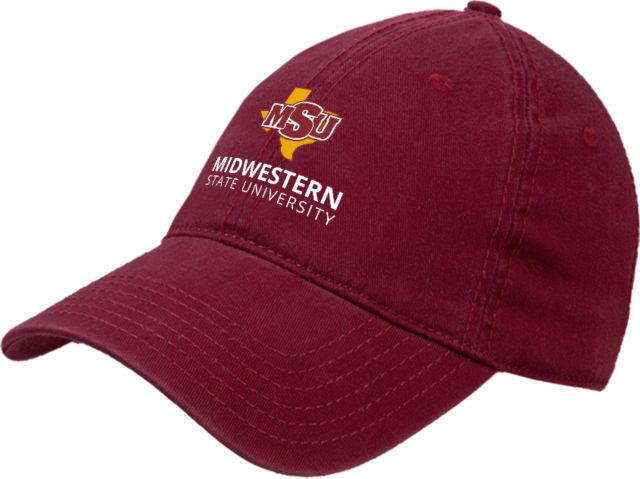 Midwestern State Unstructured Adjustable Low Profile Hat MSU Institutional Stacked - ONLINE ONLY