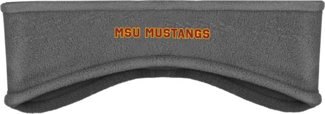 Midwestern State Stretch Fleece Headband MSU Mustangs Spirit Mark - ONLINE ONLY
