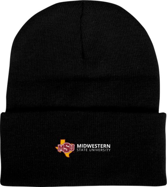 Midwestern State Knit Beanie w/Cuff MSU Institutional Horizontal - ONLINE ONLY