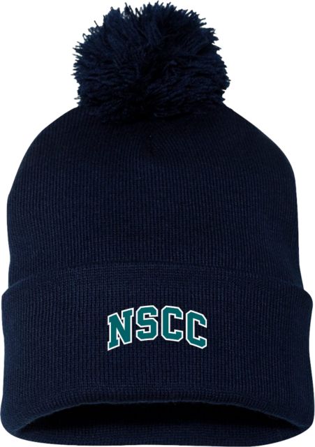 Nashville State Sportsman Pom Pom Cuffed Beanie Nashville State CC NSCC Arch - ONLINE ONLY