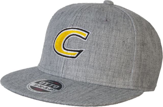 Centre Wool Blend Flat Bill Snapback Hat C Primary Mark - ONLINE ONLY