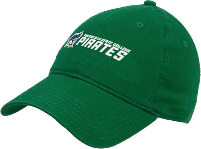 Pensacola State Unstructured Adjustable Low Profile Hat Pensacola State College Pirates Flat EMB - ONLINE ONLY