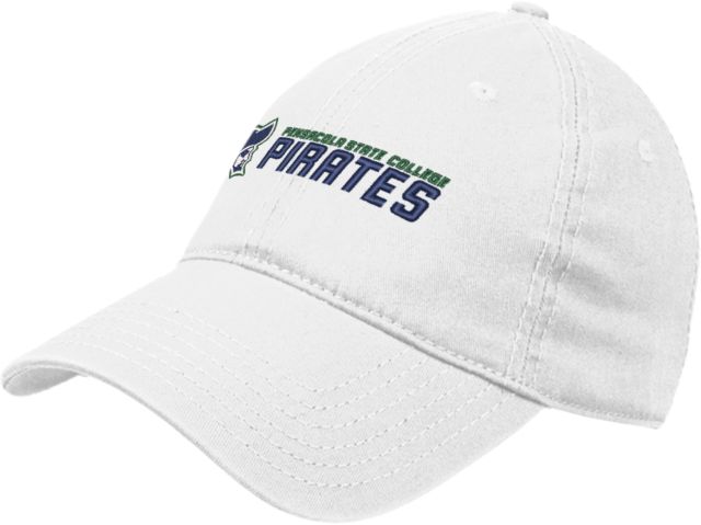 Pensacola State Unstructured Adjustable Low Profile Hat Pensacola State College Pirates Flat EMB - ONLINE ONLY