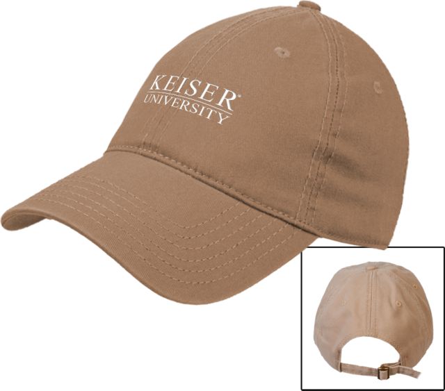 Keiser Unstructured Adjustable Low Profile Hat Keiser University Stacked - ONLINE ONLY
