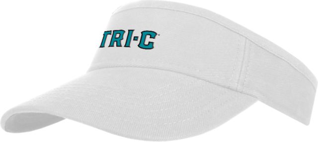 Cuyahoga CC Brushed Bull Denim Visor Tri-C Wordmark - ONLINE ONLY