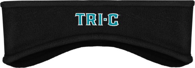 Cuyahoga CC Stretch Fleece Headband Tri-C Wordmark - ONLINE ONLY