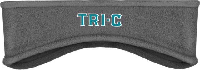 Cuyahoga CC Stretch Fleece Headband Tri-C Wordmark - ONLINE ONLY