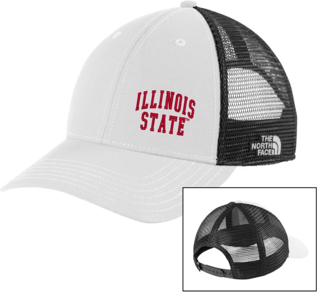 Illinois State The North Face Vintage White/Grey Ultimate Trucker Hat Illinois State Official Athletics Logo - ONLINE ONLY