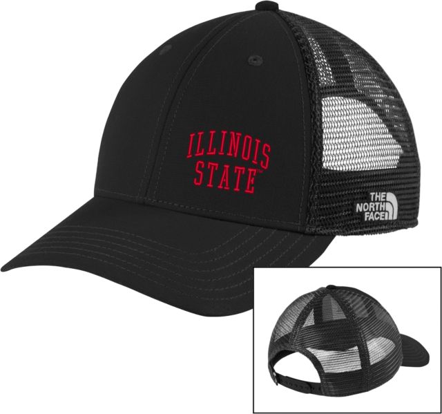 Illinois State The North Face Black/Black Ultimate Trucker Hat Illinois State Official Athletics Logo - ONLINE ONLY