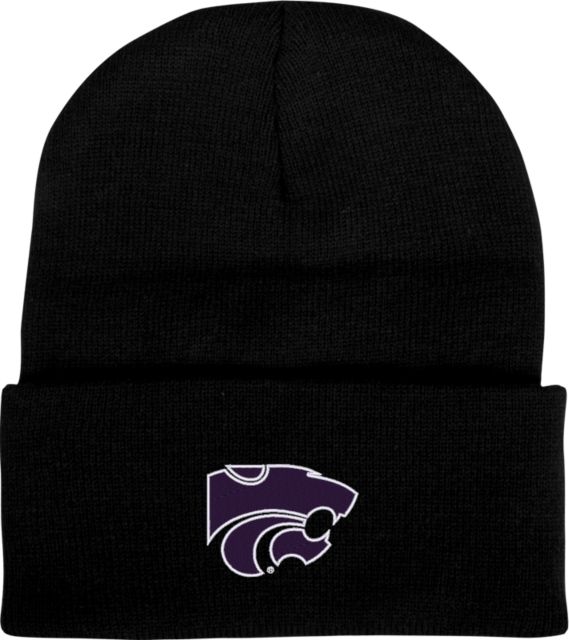Kansas State Knit Beanie w/Cuff K State Primary Athletic Mark - ONLINE ONLY