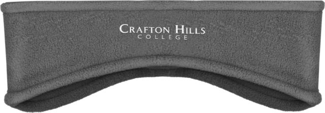 Crafton Hills Stretch Fleece Headband Crafton Hills College Wordmark - ONLINE ONLY