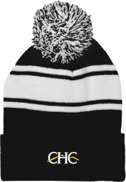 Crafton Hills Two Tone Knit Pom Beanie w/Cuff CHC - ONLINE ONLY