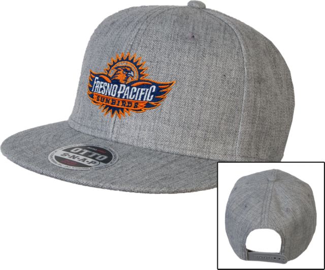 Fresno Pacific Wool Blend Flat Bill Snapback Hat Official Logo - ONLINE ONLY