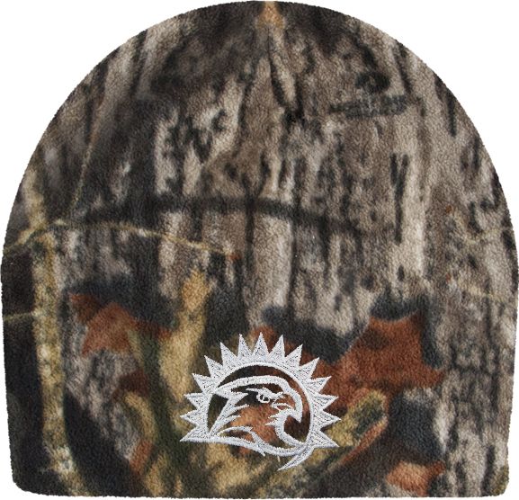 Fresno Pacific Mossy Oak Fleece Beanie Sunbird Head - ONLINE ONLY