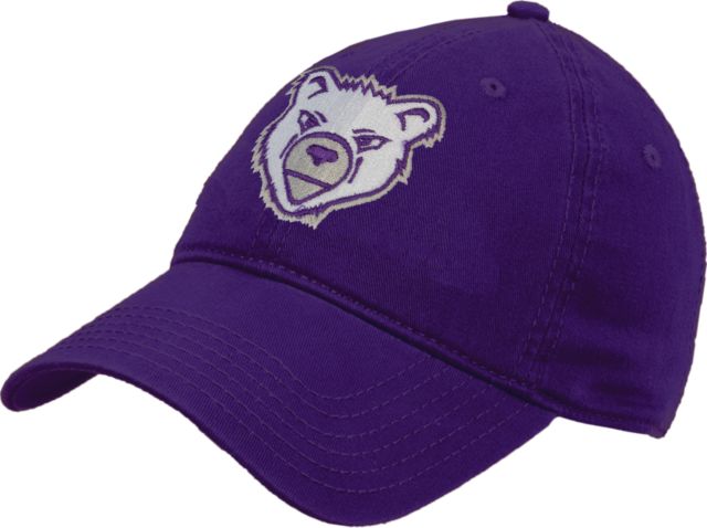 Harcum Unstructured Adjustable Low Profile Hat Bear Head - ONLINE ONLY