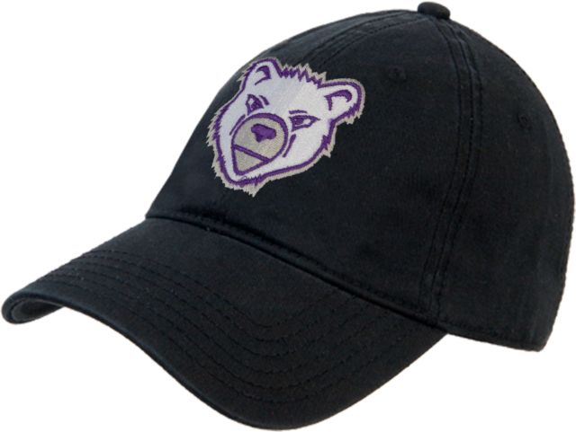 Harcum Unstructured Adjustable Low Profile Hat Bear Head - ONLINE ONLY
