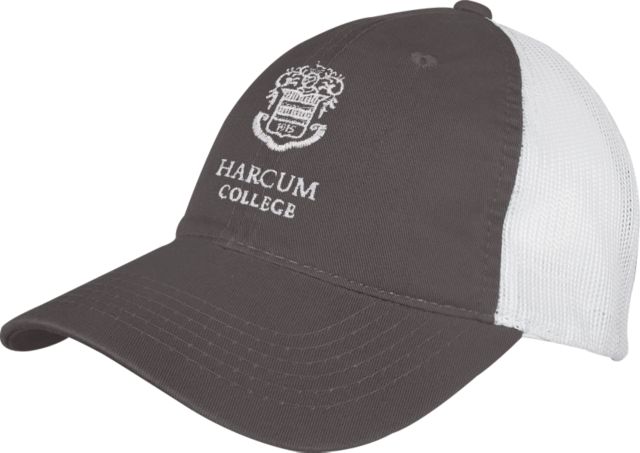 Harcum Mesh Back Unstructured Low Profile Hat Primary Mark - ONLINE ONLY