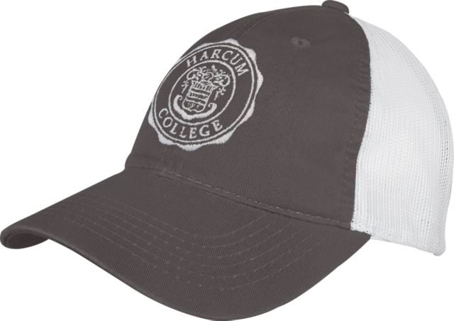 Harcum Mesh Back Unstructured Low Profile Hat College Seal - ONLINE ONLY