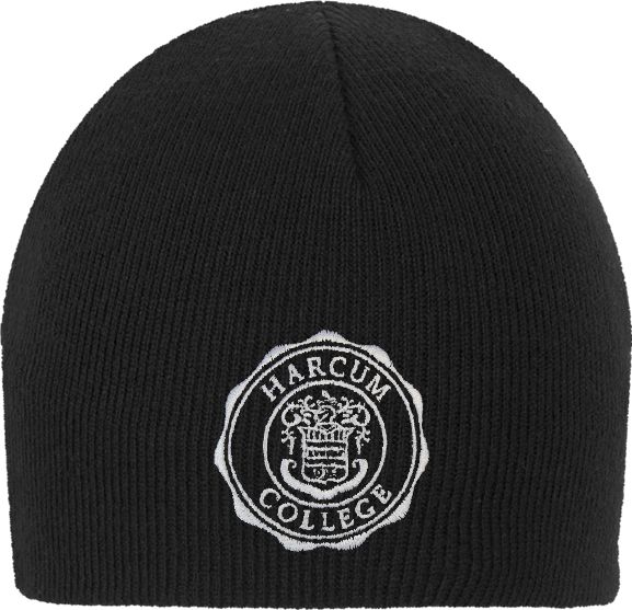 Harcum Knit Beanie College Seal - ONLINE ONLY