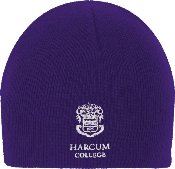 Harcum Knit Beanie Primary Mark - ONLINE ONLY