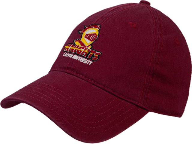 Calvin Univ Twill Unstructured Low Profile Hat Knights with University - ONLINE ONLY