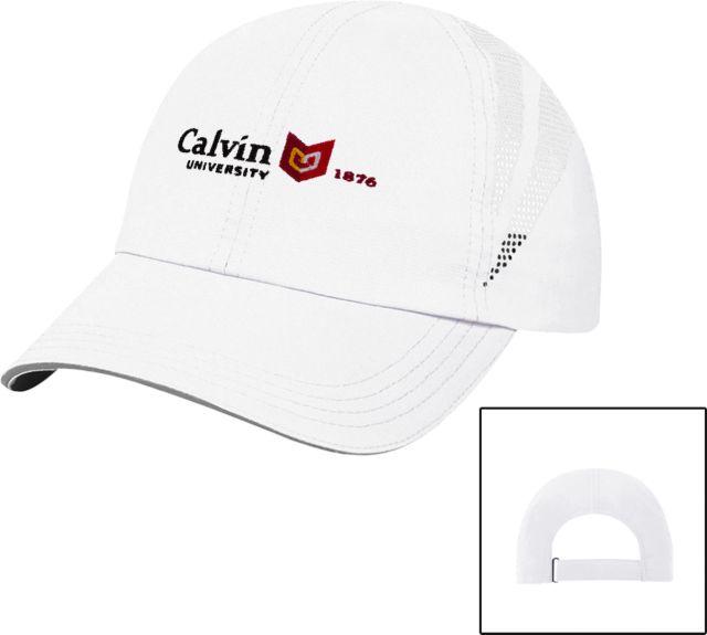 Calvin Univ Ladies Performance Cap University Logo 1876 Horizontal - ONLINE ONLY