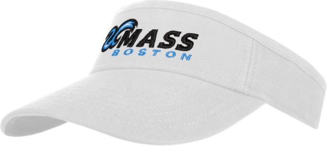 UMass Boston Brushed Bull Denim Visor UMass Boston Horizontal - ONLINE ONLY