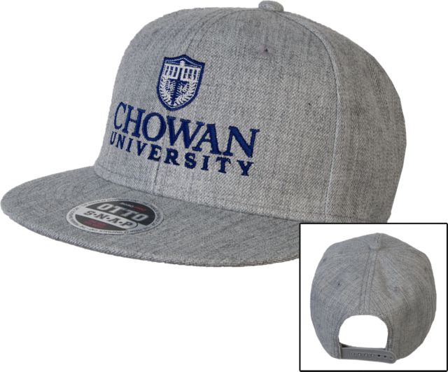 Chowan Wool Blend Flat Bill Snapback Hat Primary Mark - ONLINE ONLY