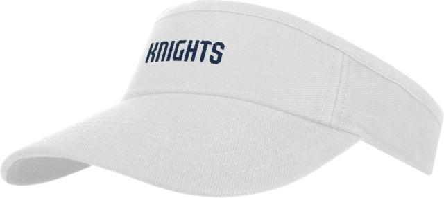 FDU Knights Brushed Bull Denim Visor Fairleigh Knights Wordmark - ONLINE ONLY