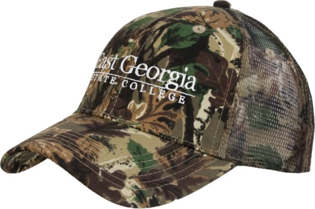 East Georgia State Camo Pro Style Mesh Back Structured Hat Primary Mark - ONLINE ONLY