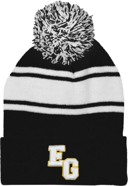 East Georgia State Two Tone Knit Pom Beanie w/Cuff Interlocking EG - ONLINE ONLY