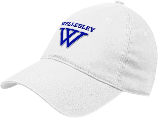 Wellesley Unstructured Adjustable Low Profile Hat Wellesley Primary Athletic Mark - ONLINE ONLY