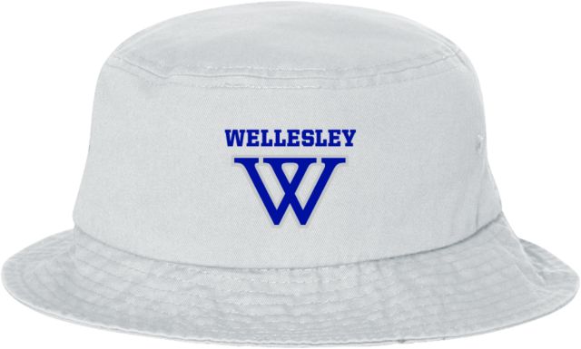 Wellesley Sportsman Bucket Hat Wellesley Primary Athletic Mark - ONLINE ONLY