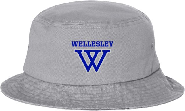 Wellesley Sportsman Bucket Hat Wellesley Primary Athletic Mark - ONLINE ONLY